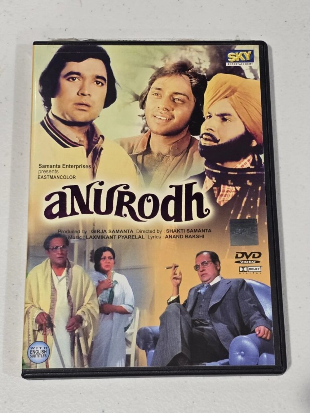 Anurodh DVD Rajesh Khanna, Vinod Mehra, Bollywood Classic With English Subtitles